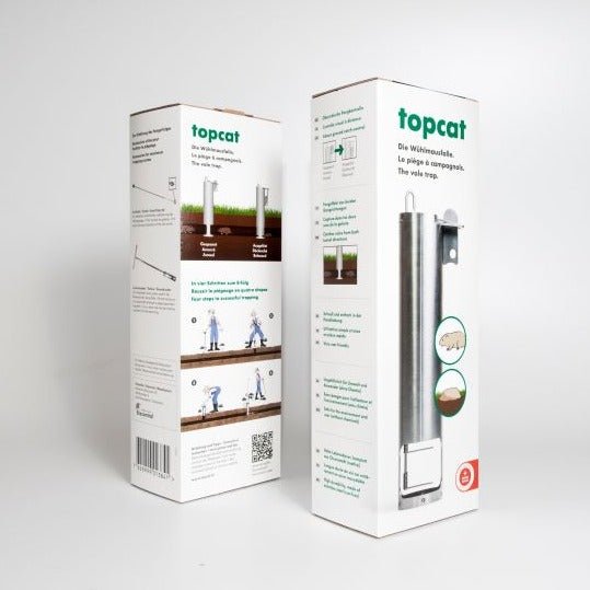 De topcat mollen- en woelrattenval is een duurzaam product voor de gifvrije knaagdierbestrijding