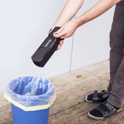 Gemakkelijke en hygiënische verwijdering van het gevangen dier met de topsnap muizenval