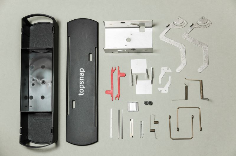 Alle onderdelen van de topsnap muizenval