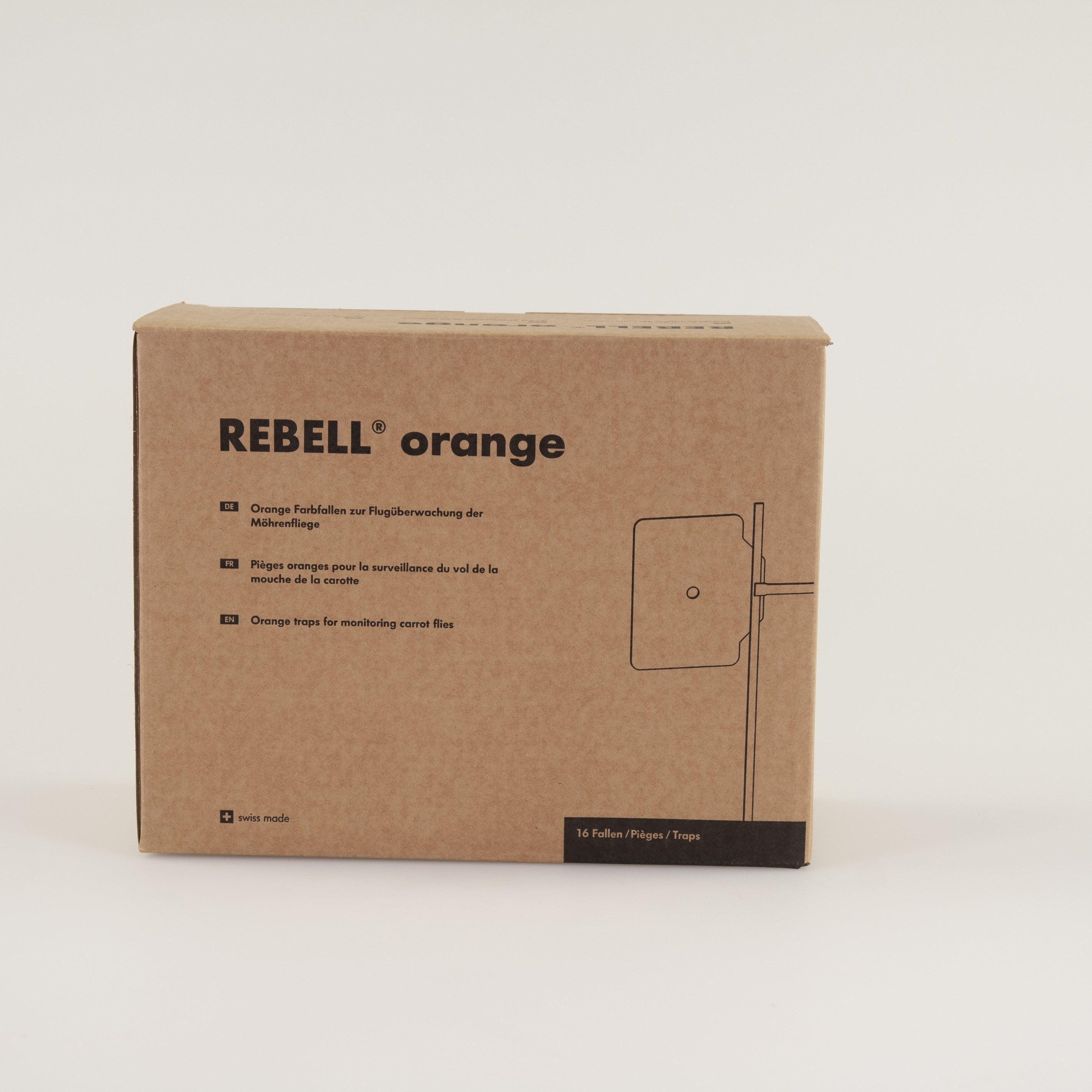 Verpakking Rebell Orange - de oranje plakval van Andermatt Nederland - wortelvlieg