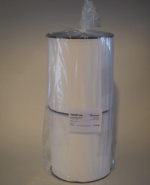 Andermatt Nederland levert de Catch-It vangband wit in een verpakking van twee rollen van 100 meter 